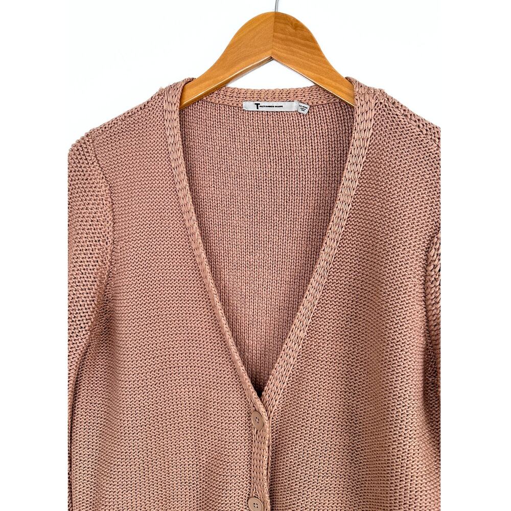 *SOLD* Brown Cotton Grandpa Light Academia Cardigan medium - Picture 5 of 5